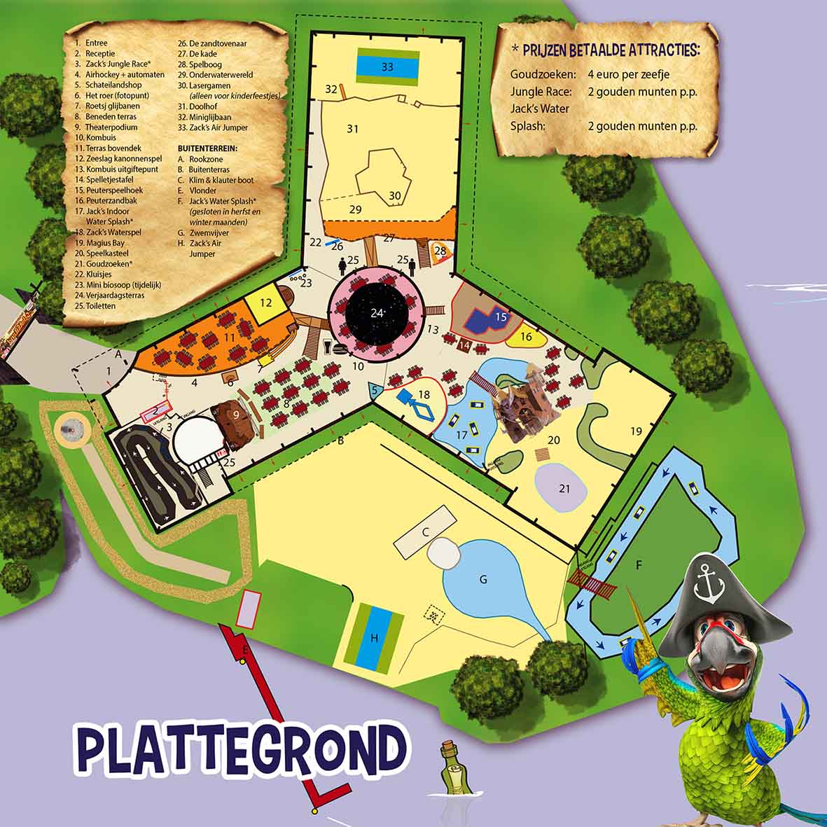 Kinderen spelend op het park