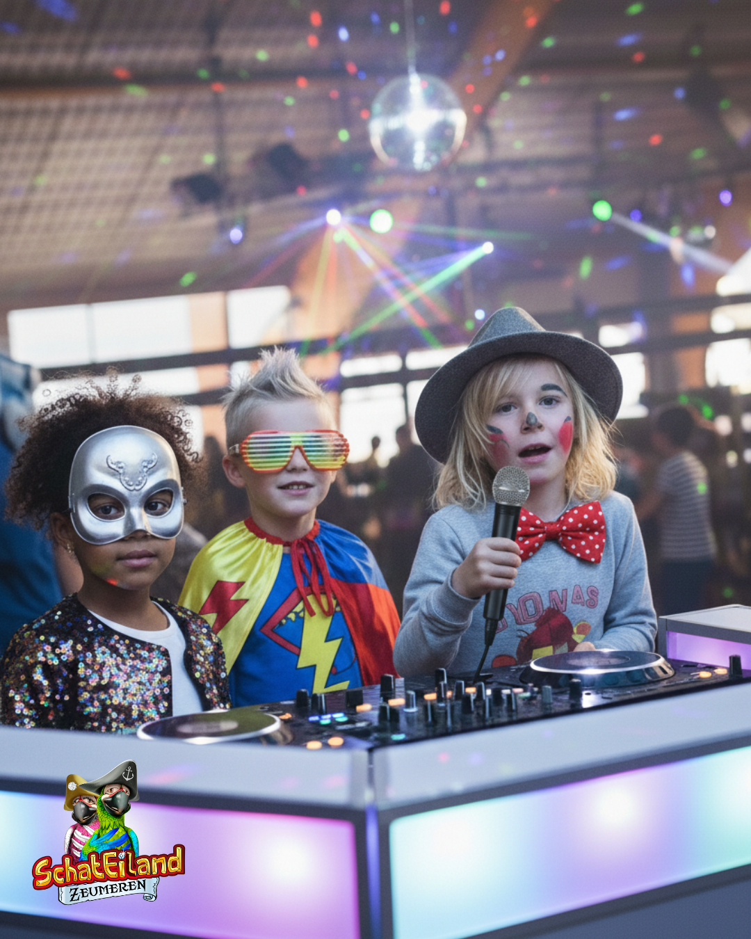 kinderdisco bij schateiland zeumeren