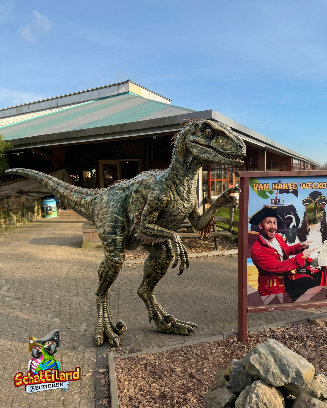 Dinoweken op DinoEiland bij Schateiland Zeumeren