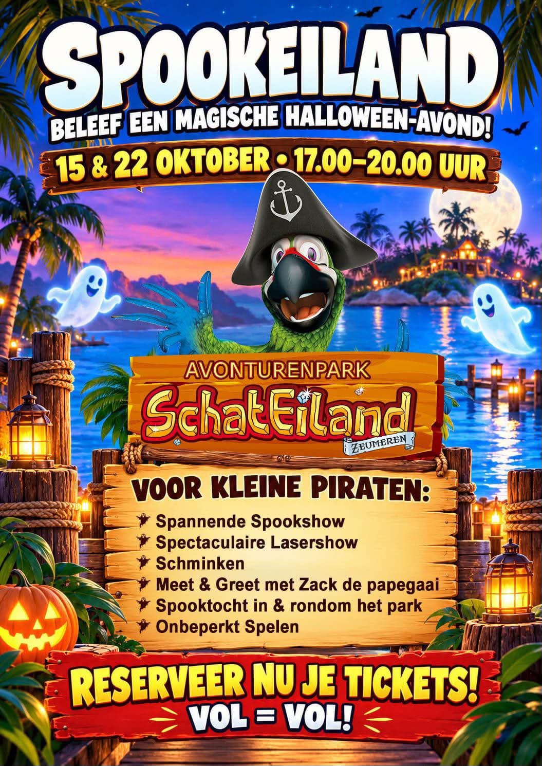 Beleef Halloween bij Spookeiland op Schateiland Zeumeren